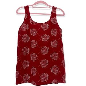 Madewell Silk tie back tank size small